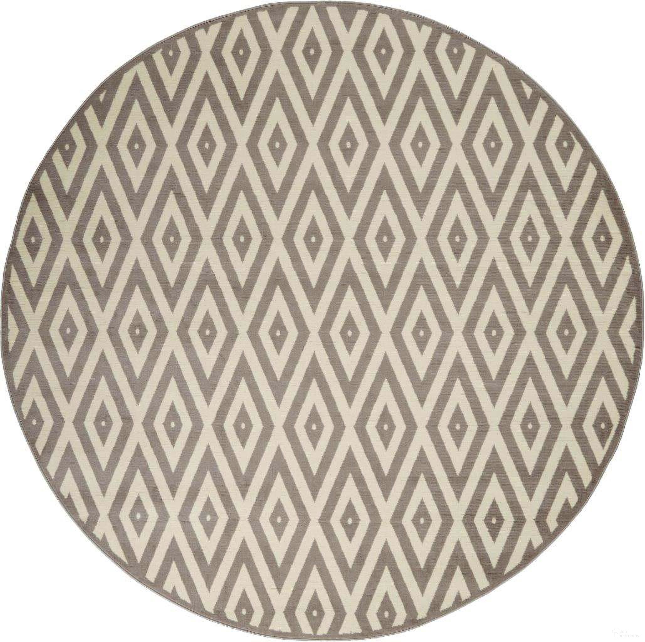 The appearance of Grafix White and Grey 8' x 8' Round Area Rug designed by Nourison in the modern / contemporary interior design. This white and grey piece of furniture was selected by 1StopBedrooms from Grafix Collection to add a touch of cosiness and style into your home. Sku: 99446719560. Material: Polypropylene.