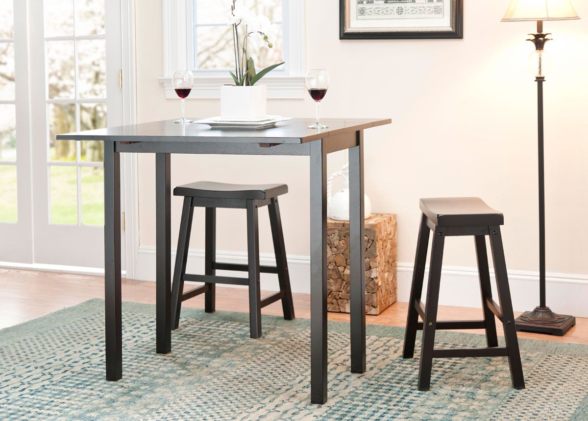 The appearance of Graham Espresso 3-Piece Pub Set designed by Safavieh in the modern / contemporary interior design. This espresso piece of furniture was selected by 1StopBedrooms from Graham Collection to add a touch of cosiness and style into your home. Sku: AMH8502A. Material: Wood.