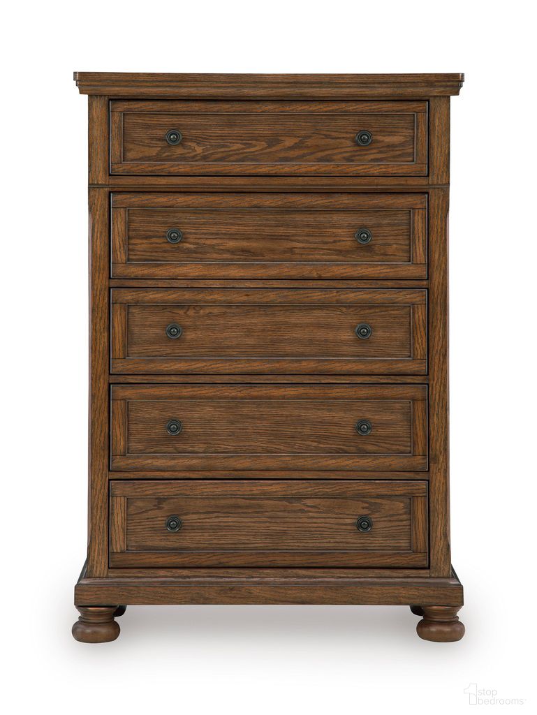 Grailmyn Chest of Drawers In Warm Brown
