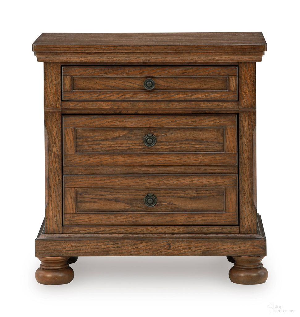 Grailmyn Nightstand In Warm Brown