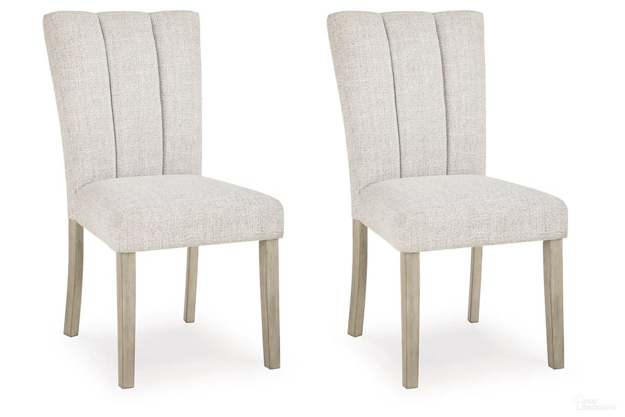 The appearance of Grallegen Dining Chair Set of 2 In Bisque designed by Signature Design by Ashley in the modern / contemporary interior design. This bisque piece of furniture was selected by 1StopBedrooms from Grallegen Collection to add a touch of cosiness and style into your home. Sku: NCD575-01. Material: Wood. Chair Type: Side Chair.