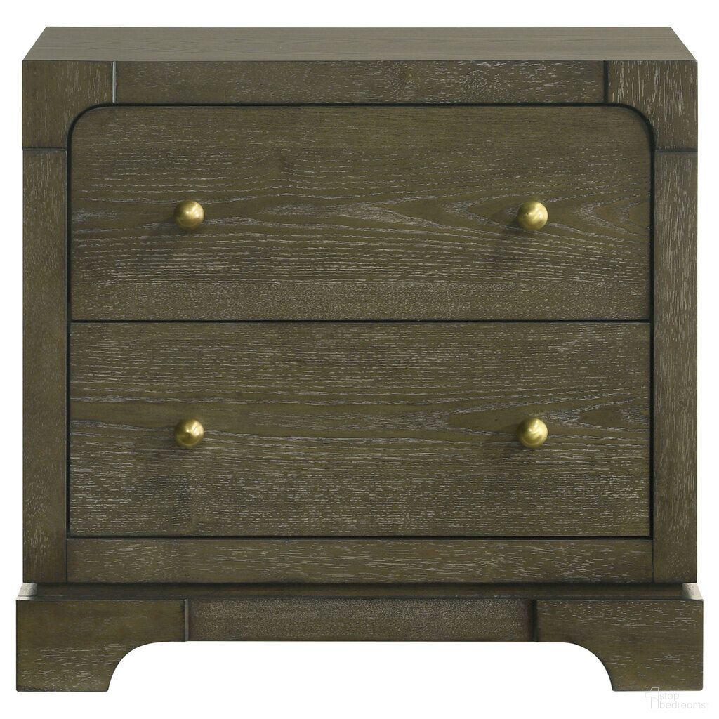 The appearance of Gran Park 2-Drawer Nightstand Bedside Table In Dark Cocoa designed by Coaster in the modern / contemporary interior design. This dark cocoa piece of furniture was selected by 1StopBedrooms from Gran Park Collection to add a touch of cosiness and style into your home. Sku: 224932. Material: MDF.