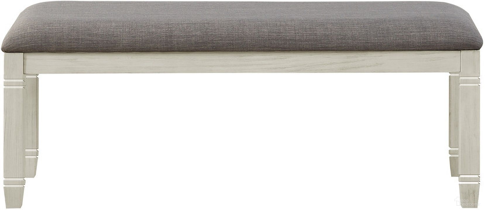 The appearance of Granby Antique White Bench designed by Homelegance in the traditional interior design. This white piece of furniture  was selected by 1StopBedrooms from Granby Collection to add a touch of cosiness and style into your home. Sku: 5627NW-13. Material: Wood.