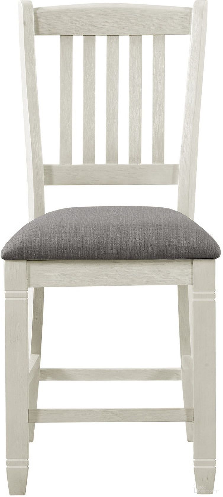 The appearance of Granby Antique White Counter Height Chair Set Of 2 designed by Homelegance in the traditional interior design. This white piece of furniture was selected by 1StopBedrooms from Granby Collection to add a touch of cosiness and style into your home. Sku: 5627NW-24. Material: Wood.
