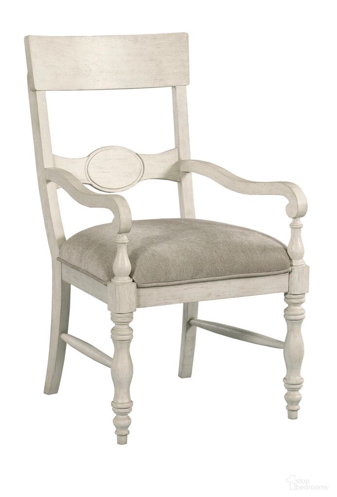 The appearance of Grand Bay Arm Chair Set of 2 In Egret designed by American Drew in the coastal interior design. This egret piece of furniture was selected by 1StopBedrooms from Grand Bay Collection to add a touch of cosiness and style into your home. Sku: 016-637. Material: Wood. Chair Type: Arm Chair.