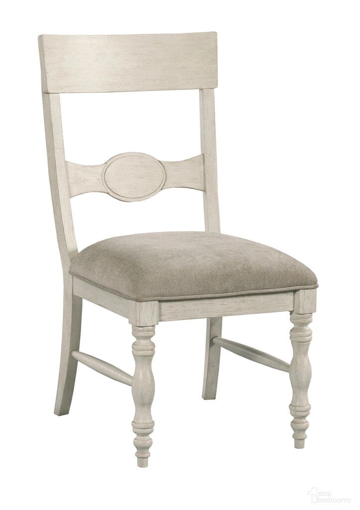 The appearance of Grand Bay Side Chair Set of 2 In Egret designed by American Drew in the modern / contemporary interior design. This egret piece of furniture  was selected by 1StopBedrooms from Grand Bay Collection to add a touch of cosiness and style into your home. Sku: 016-636. Material: Wood. Chair Type: Side Chair.