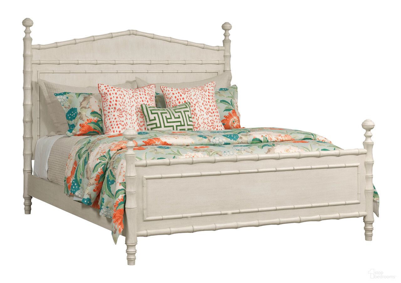 The appearance of Grand Bay Vida California King Bamboo Bed In Egret designed by American Drew in the modern / contemporary interior design. This white piece of furniture was selected by 1StopBedrooms from Grand Bay Collection to add a touch of cosiness and style into your home. Sku: 016-316;016-318. Bed Type: Poster Bed. Material: Wood. Bed Size: California King.