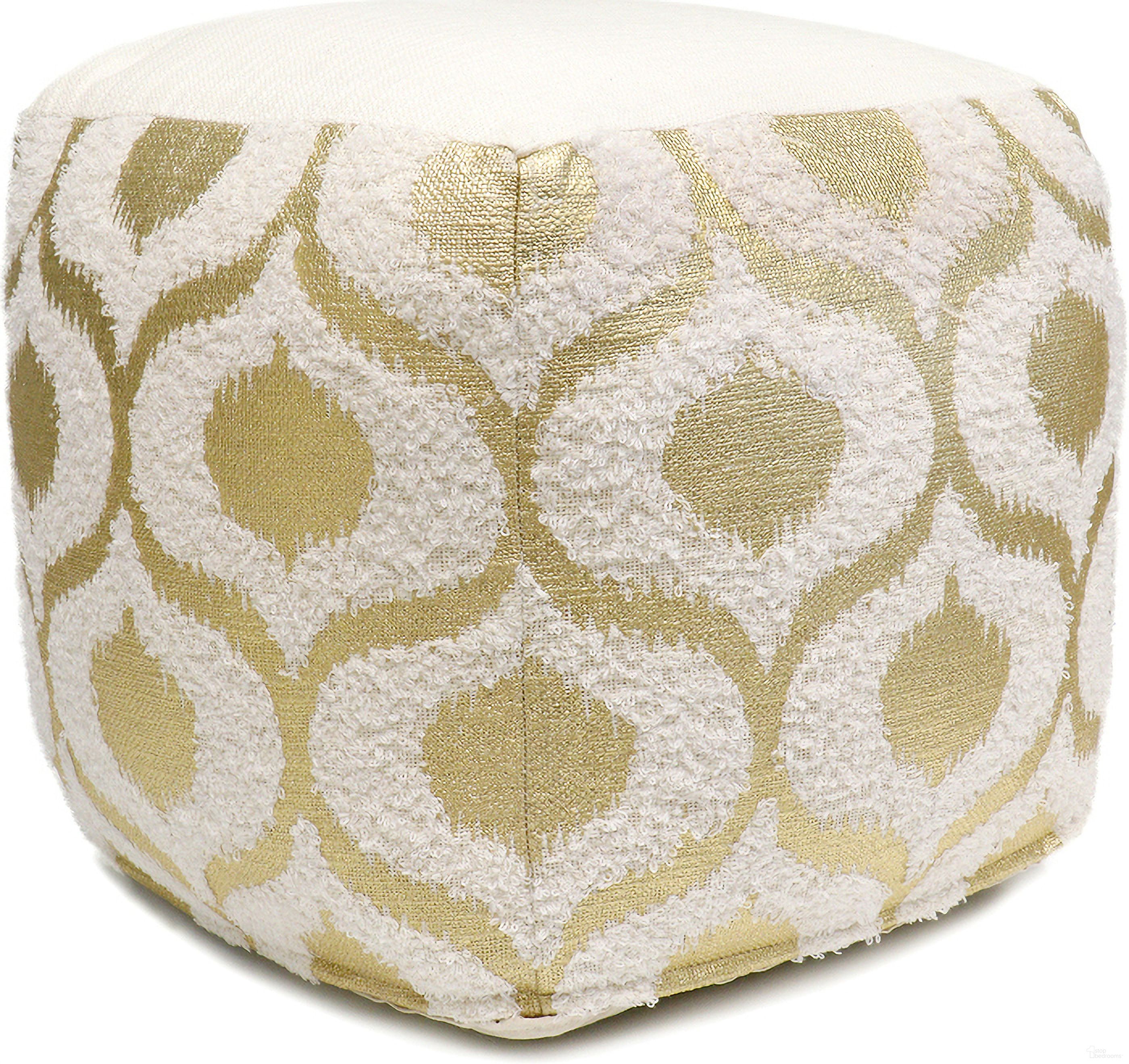 The appearance of Grand Canyon Cotton Pouf, Gold Foiled In Ivory and Gold designed by Pasargad Home in the modern / contemporary interior design. This ivory and gold piece of furniture was selected by 1StopBedrooms from Grand Canyon Collection to add a touch of cosiness and style into your home. Sku: PPF-167-1. Material: Cotton.