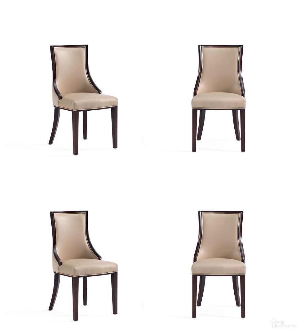 The appearance of Grand Faux Leather Dining Chair Set of 4 In Tan with Beech Wood Frame designed by Manhattan Comfort in the traditional interior design. This tan piece of furniture was selected by 1StopBedrooms from Grand Collection to add a touch of cosiness and style into your home. Sku: DC048-TN;DC048-TN. Material: Wood. Chair Type: Side Chair.