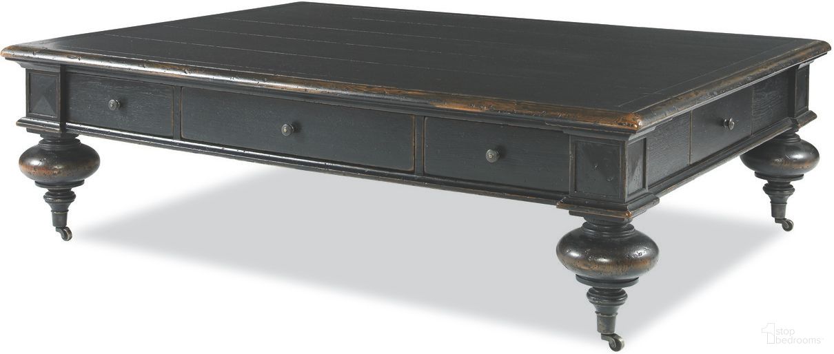 The appearance of Grand Oak Cocktail Table In Dark Rustic designed by Century Furniture in the rustic / southwestern interior design. This dark rustic piece of furniture was selected by 1StopBedrooms from Monarch Collection to add a touch of cosiness and style into your home. Sku: MN2000. Material: Solid Oak.