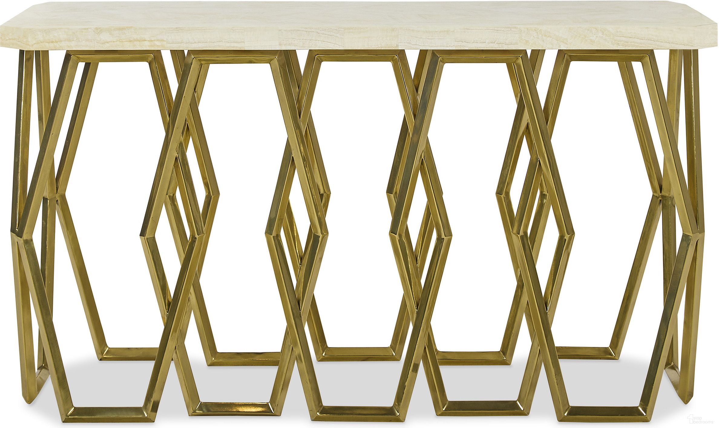 The appearance of Grand Tour Furniture Devon Console Table In Gold designed by Century Furniture in the modern / contemporary interior design. This gold piece of furniture was selected by 1StopBedrooms from Grand Tour Furniture Collection to add a touch of cosiness and style into your home. Sku: SF6291. Material: Metal.
