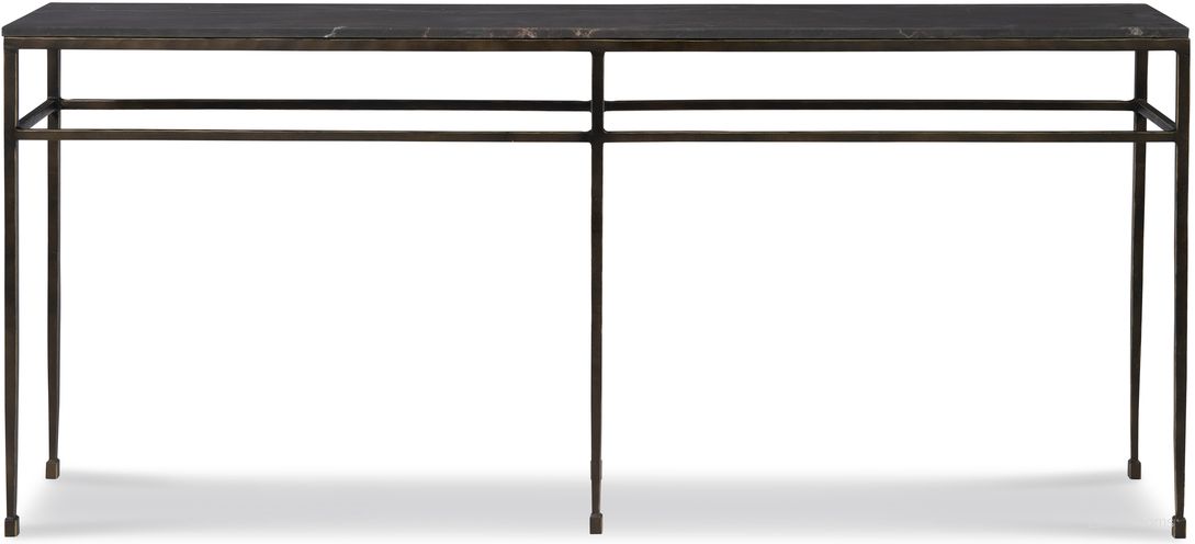 The appearance of Grand Tour Furniture Orvieto Console Table In Black designed by Century Furniture in the modern / contemporary interior design. This black piece of furniture  was selected by 1StopBedrooms from Grand Tour Furniture Collection to add a touch of cosiness and style into your home. Sku: SF6245. Material: Stone.