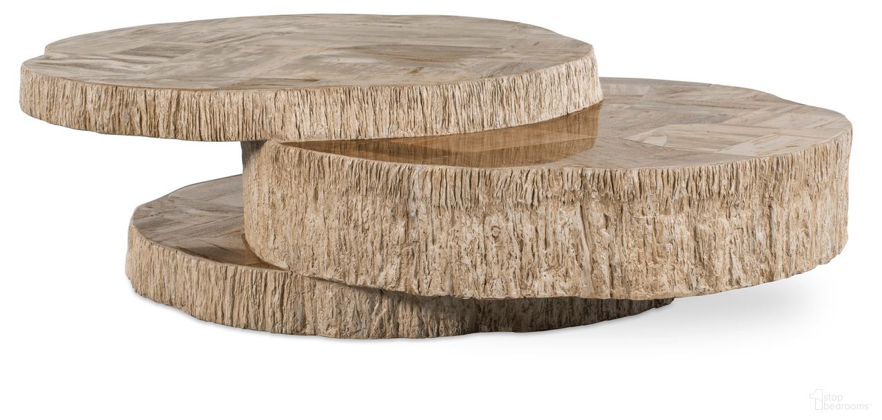 The appearance of Grand Tour Furniture Petrified Light Wood Stacked Cocktail In Natural designed by Century Furniture in the modern / contemporary interior design. This natural piece of furniture was selected by 1StopBedrooms from Grand Tour Furniture Collection to add a touch of cosiness and style into your home. Sku: SF6319-V2. Material: Resin.