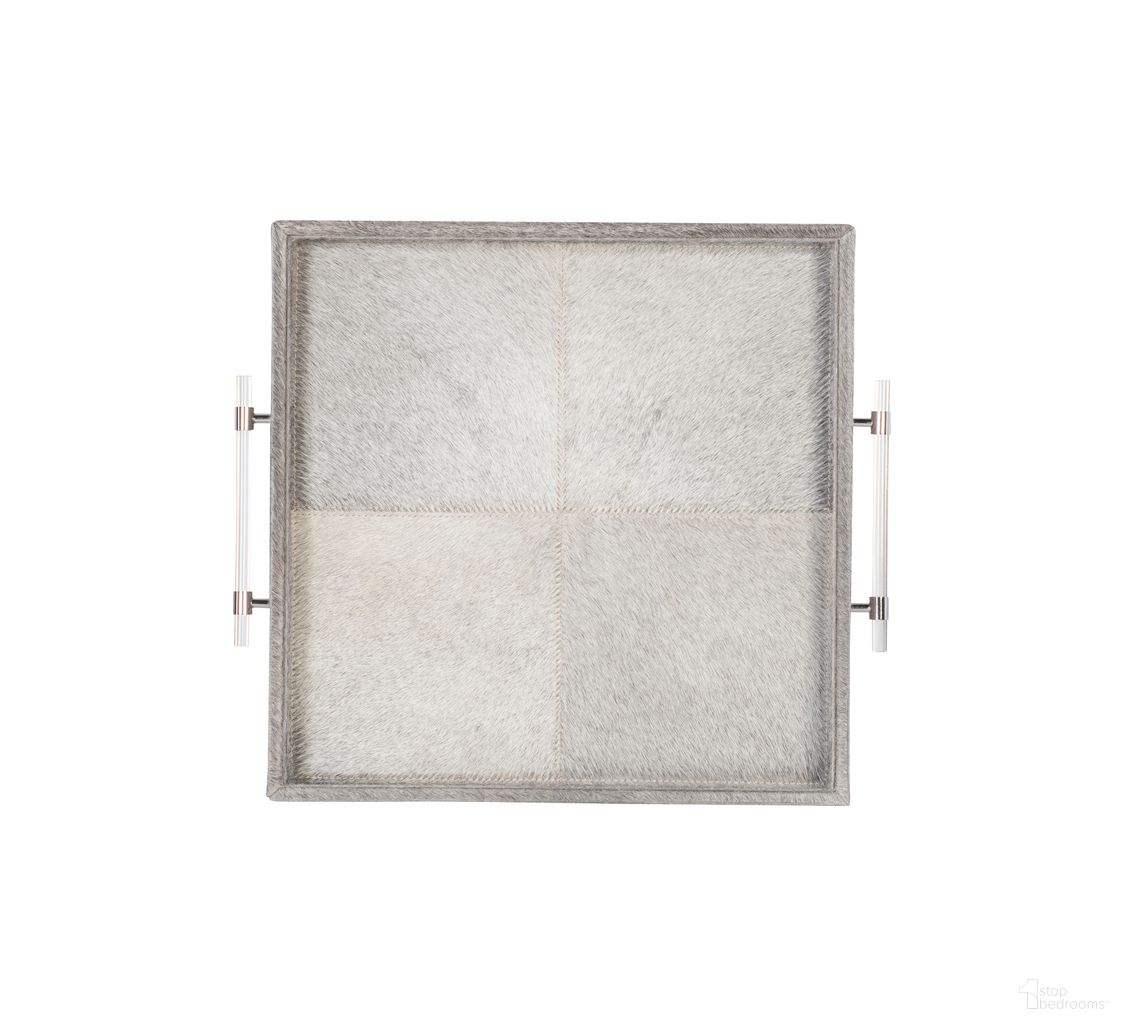 The appearance of Grand Tour Furniture Sterling Small Hair-On-Hide Tray In Gray designed by Century Furniture in the transitional interior design. This gray piece of furniture was selected by 1StopBedrooms from Grand Tour Furniture Collection to add a touch of cosiness and style into your home. Sku: SF6237S. Material: Upholstery.