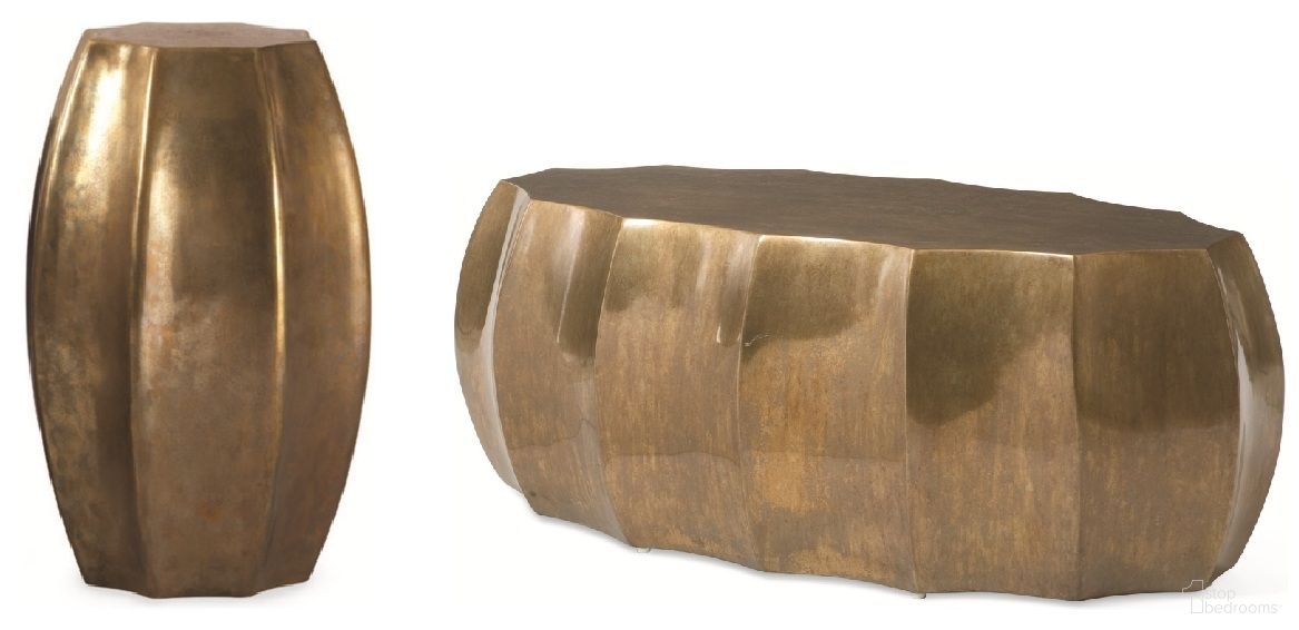 Grand Tour Occasional Table Set In Antique Brass