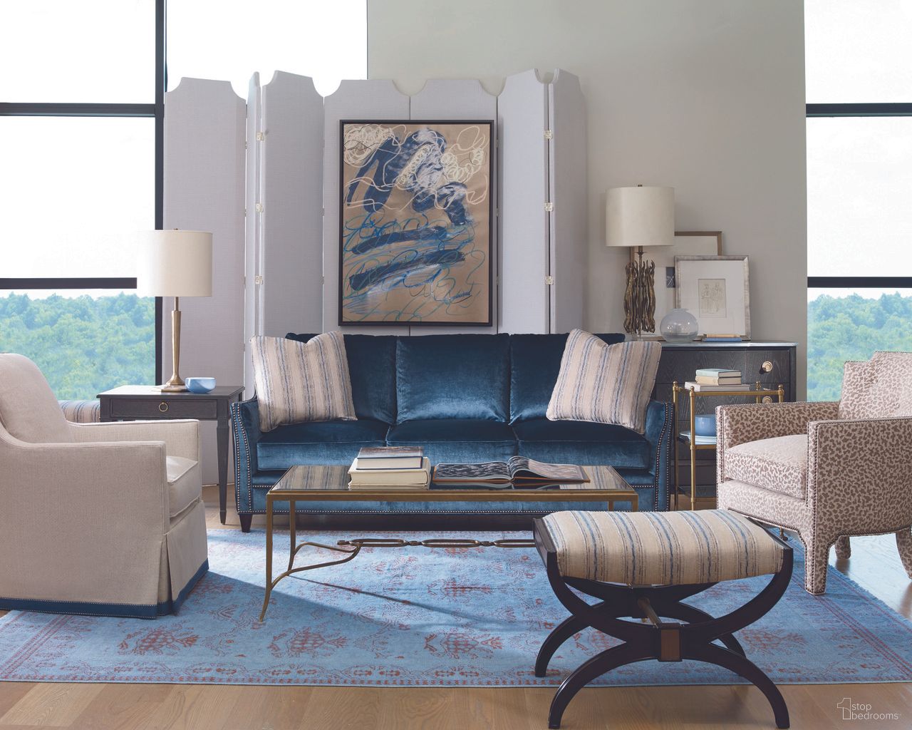 The appearance of Grand Tour Occasional Table Set In Antique Bronze designed by Century Furniture in the transitional interior design. This antique bronze piece of furniture was selected by 1StopBedrooms from Grand Tour Furniture Collection to add a touch of cosiness and style into your home. Sku: SF5140;SF5157. Material: Iron.
