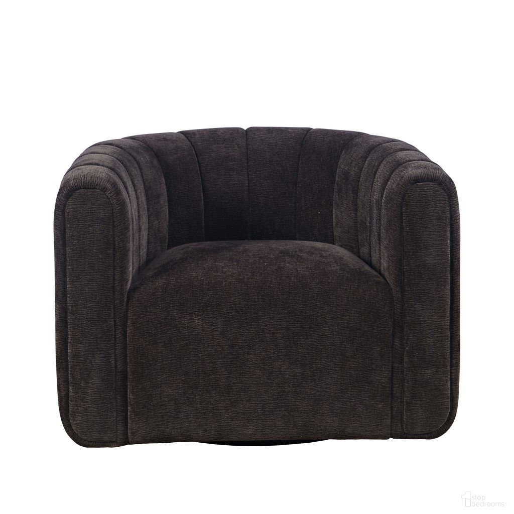 The appearance of Grande Barrel Swivel Upolstered Tufted Accent Chair In Chocolate and Brown designed by Jofran in the modern / contemporary interior design. This chocolate/brown piece of furniture  was selected by 1StopBedrooms from Grande Collection to add a touch of cosiness and style into your home. Sku: GRANDE-SW-CHOC. Material: Upholstery.