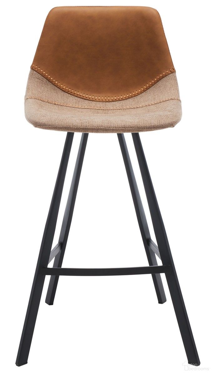 The appearance of Granger Counter Stool in Cognac designed by Safavieh in the modern / contemporary interior design. This cognac piece of furniture  was selected by 1StopBedrooms from Granger Collection to add a touch of cosiness and style into your home. Sku: BST3013B. Material: PU.