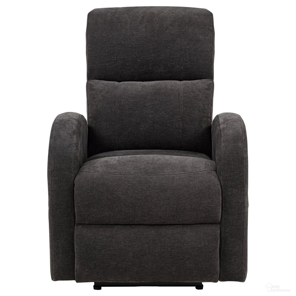 The appearance of Grant Fabric Upholstered Power Recliner Chair In Charcoal Grey designed by Coaster in the transitional interior design. This charcoal grey piece of furniture was selected by 1StopBedrooms from Grant Collection to add a touch of cosiness and style into your home. Sku: 603293P. Material: Foam.