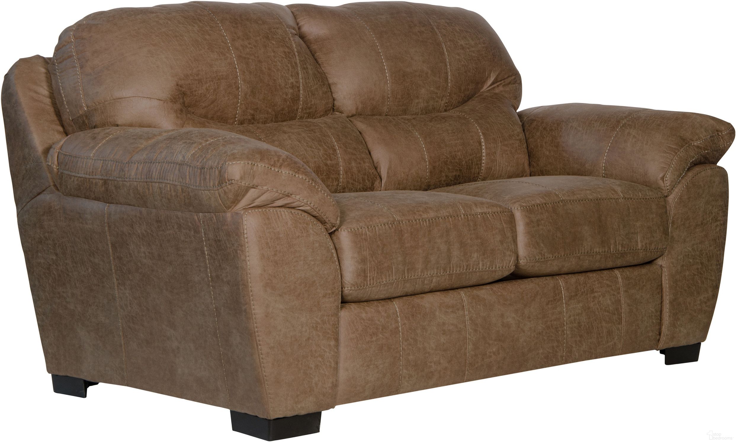 The appearance of Grant Silt Loveseat designed by Jackson in the modern / contemporary interior design. This silt piece of furniture  was selected by 1StopBedrooms from Grant Collection to add a touch of cosiness and style into your home. Sku: 445302122749302749. Material: Bonded Leather.