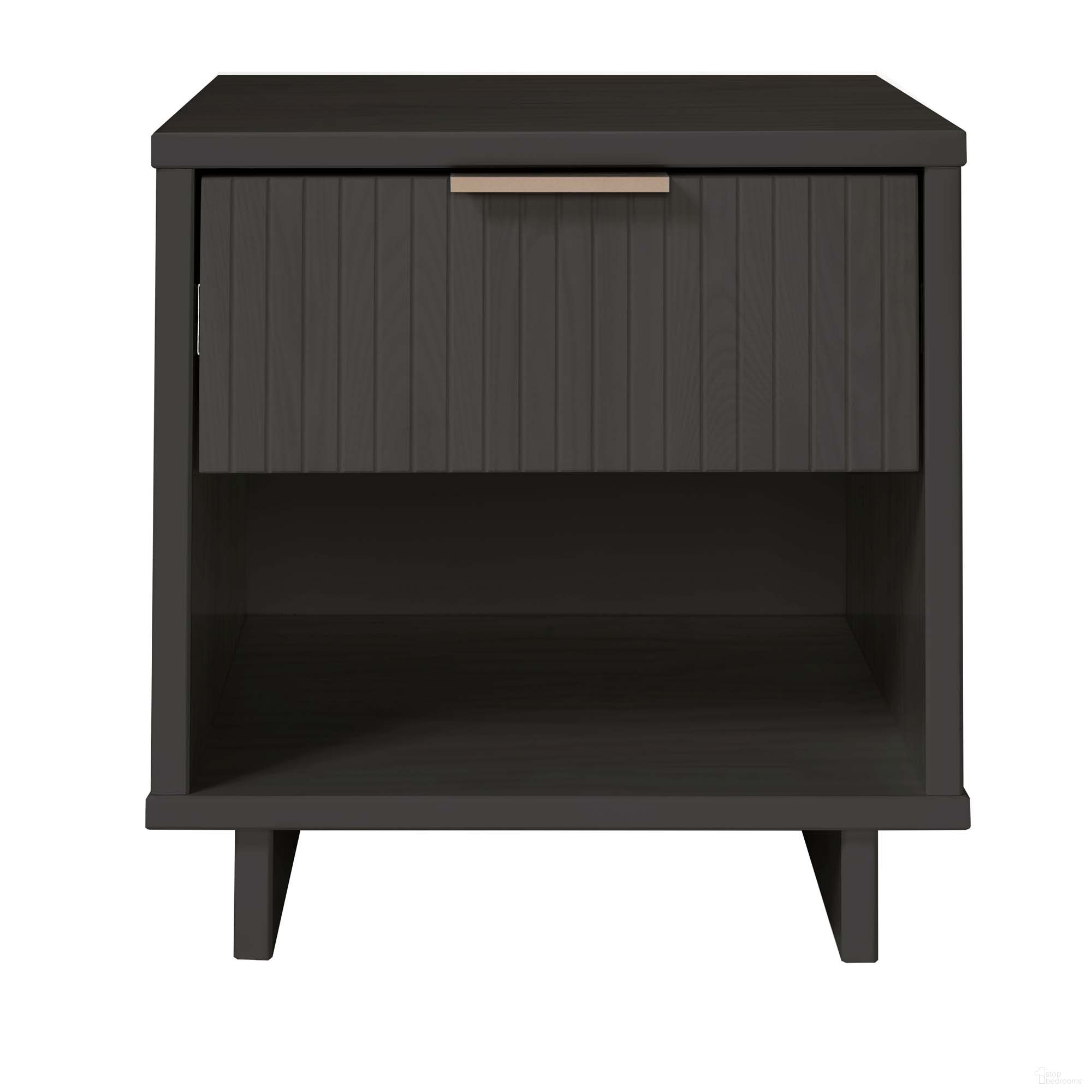 Granville Nightstand with 1 Full Extension Drawer In Dark Grey