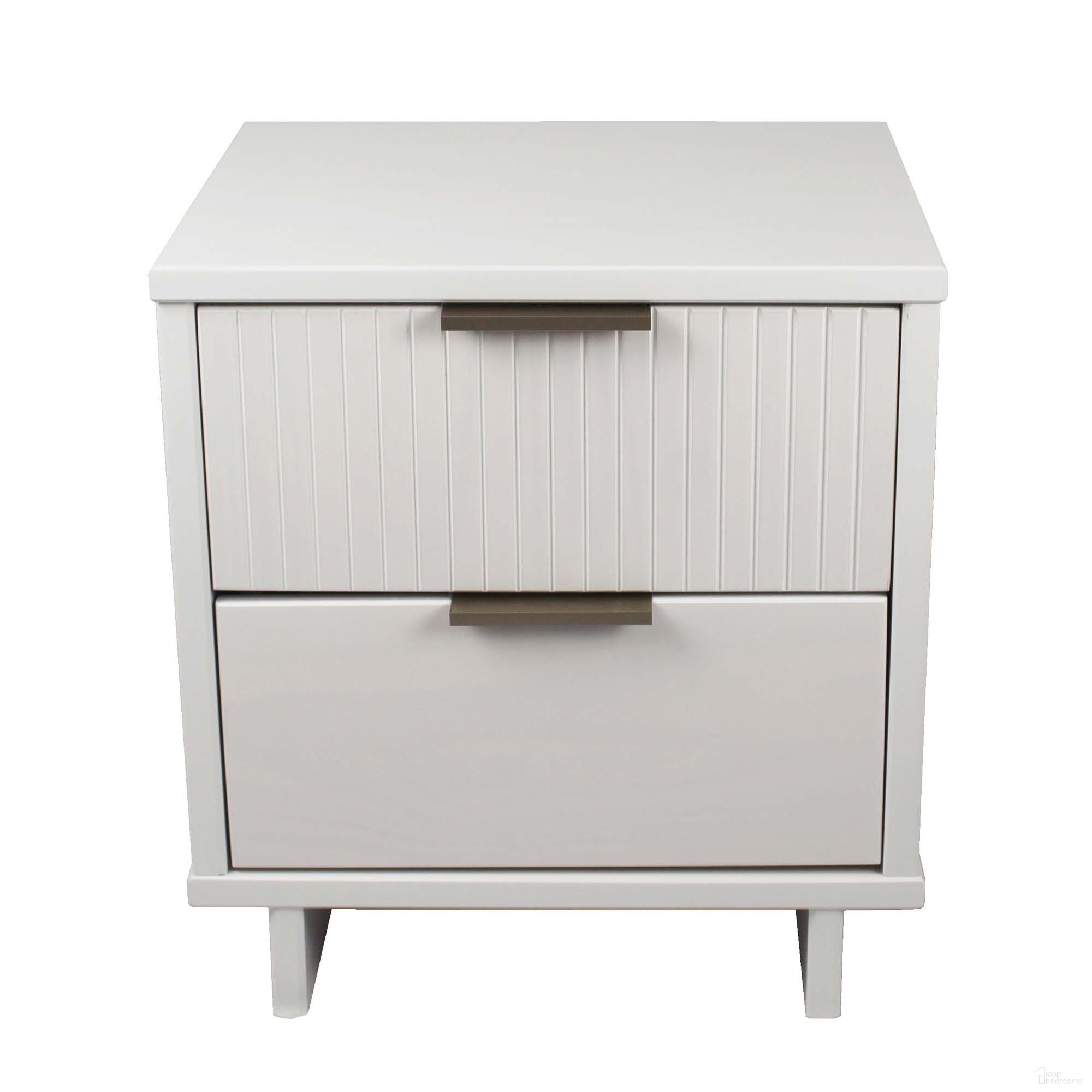 Granville Nightstand with 2 Full Extension Drawer In White