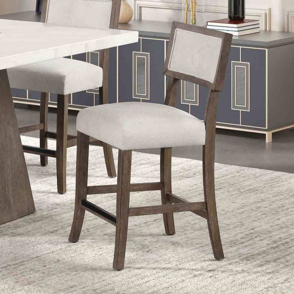 The appearance of Grasten Counter Height Stool Set of 2 In Dark Walnut and Light Gray designed by Furniture of America in the modern / contemporary interior design. This dark walnut and light gray piece of furniture  was selected by 1StopBedrooms from Grasten Collection to add a touch of cosiness and style into your home. Sku: FM3332DB-PC-2PK. Material: Fabric.