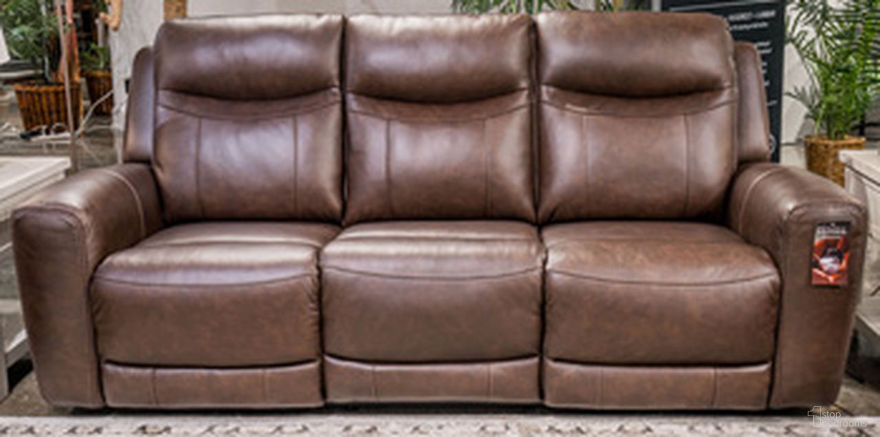 The appearance of Gravier Power Reclining Sofa In Cordova designed by Signature Design by Ashley in the modern / contemporary interior design. This cordova piece of furniture was selected by 1StopBedrooms from Gravier Collection to add a touch of cosiness and style into your home. Sku: U1330115. Material: Leather Match.