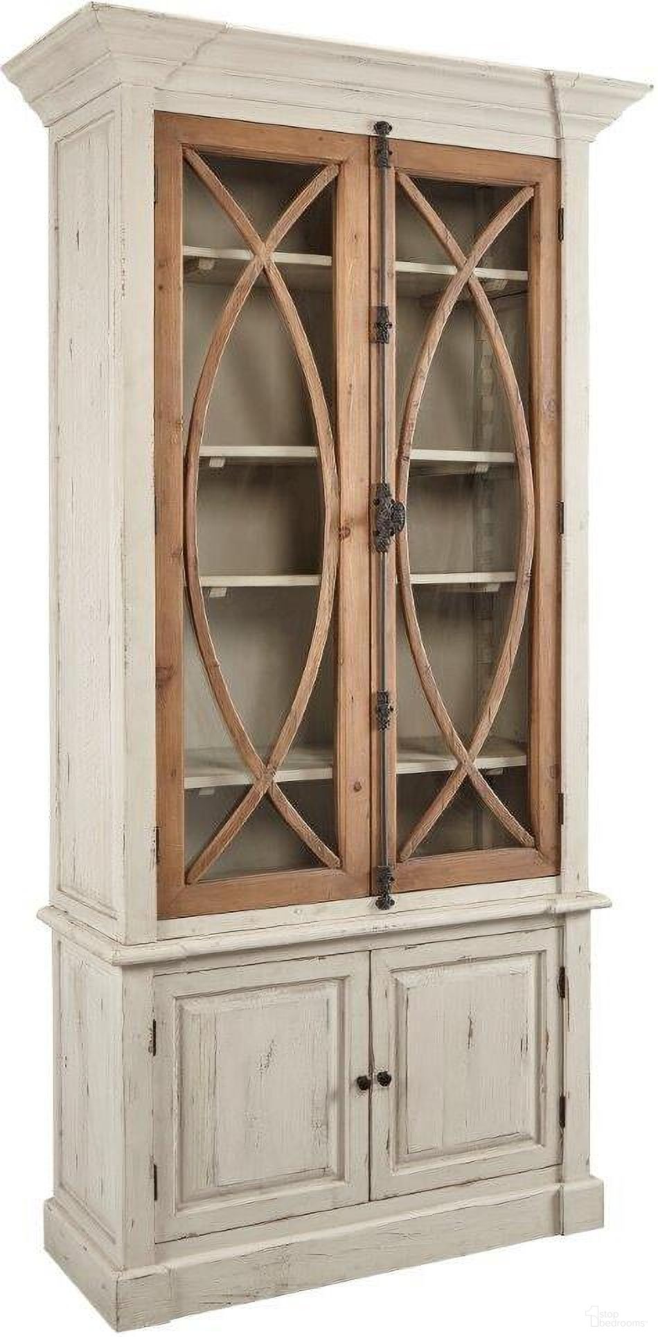 The appearance of Grayson Fretwork Cabinet designed by Furniture Classics in the country / farmhouse interior design. This dove piece of furniture was selected by 1StopBedrooms from Grayson Collection to add a touch of cosiness and style into your home. Sku: 40-76. Material: Pine.
