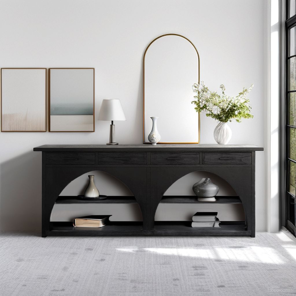 The appearance of Grayson Highboard Console In Black and Grey designed by Olliix in the modern / contemporary interior design. This black/grey piece of furniture was selected by 1StopBedrooms from Grayson Collection to add a touch of cosiness and style into your home. Sku: CH133-1000. Material: Veneer.