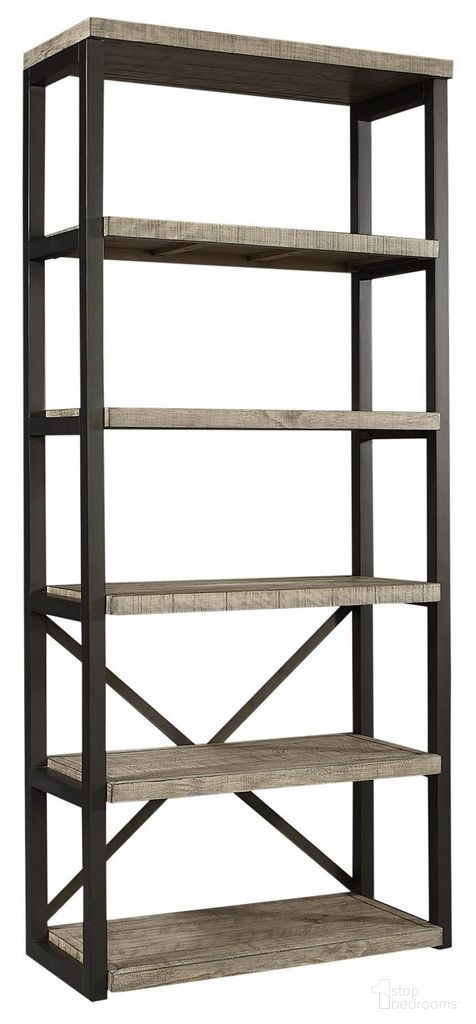 The appearance of Grayson Open Display Case In Grey designed by Aspenhome in the rustic / southwestern interior design. This grey piece of furniture was selected by 1StopBedrooms from Grayson Collection to add a touch of cosiness and style into your home. Sku: I215-333. Material: Wood.