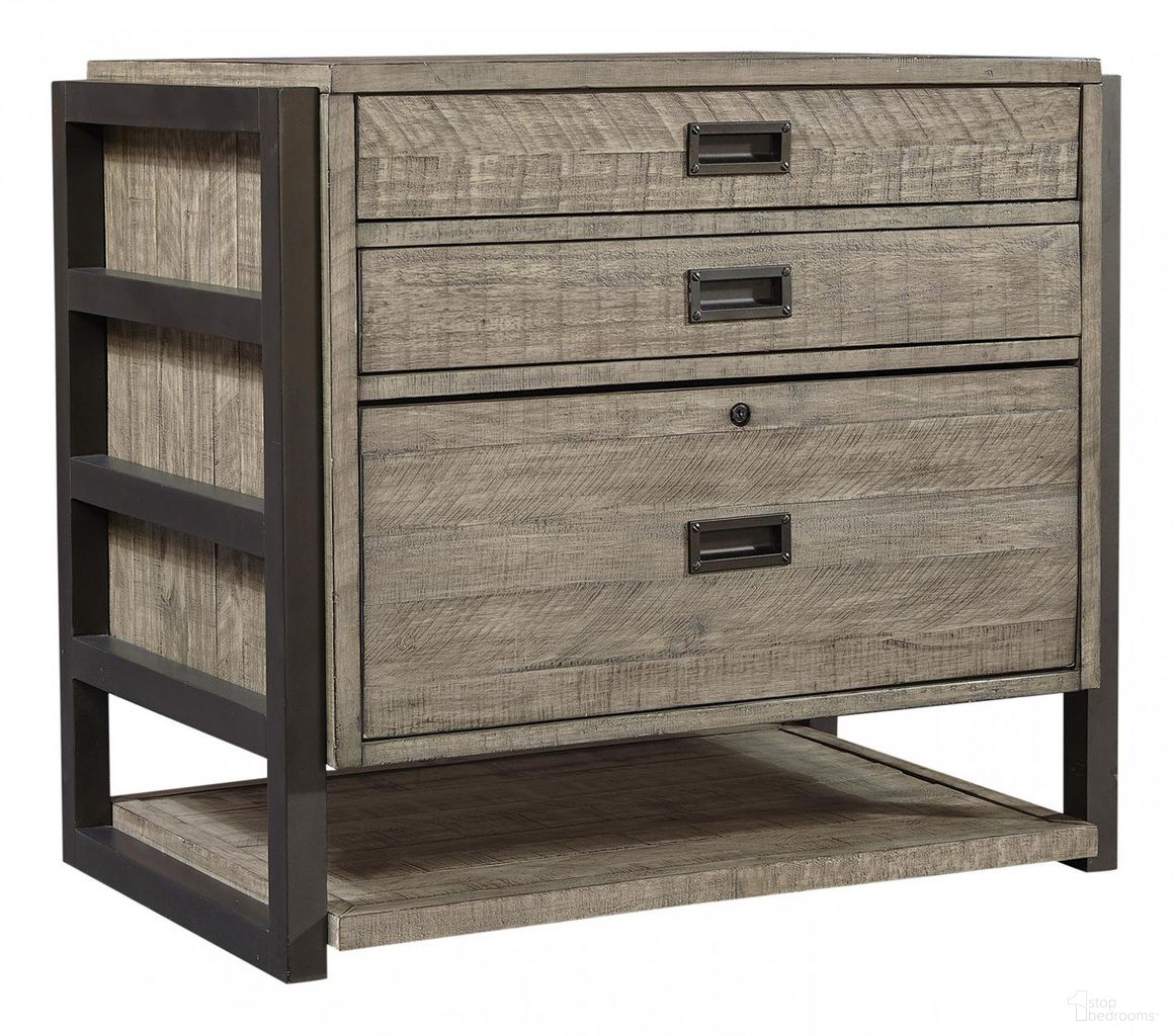 The appearance of Grayson Workstation/Combo File In Grey designed by Aspenhome in the rustic / southwestern interior design. This grey piece of furniture was selected by 1StopBedrooms from Grayson Collection to add a touch of cosiness and style into your home. Sku: I215-379. Material: Wood.