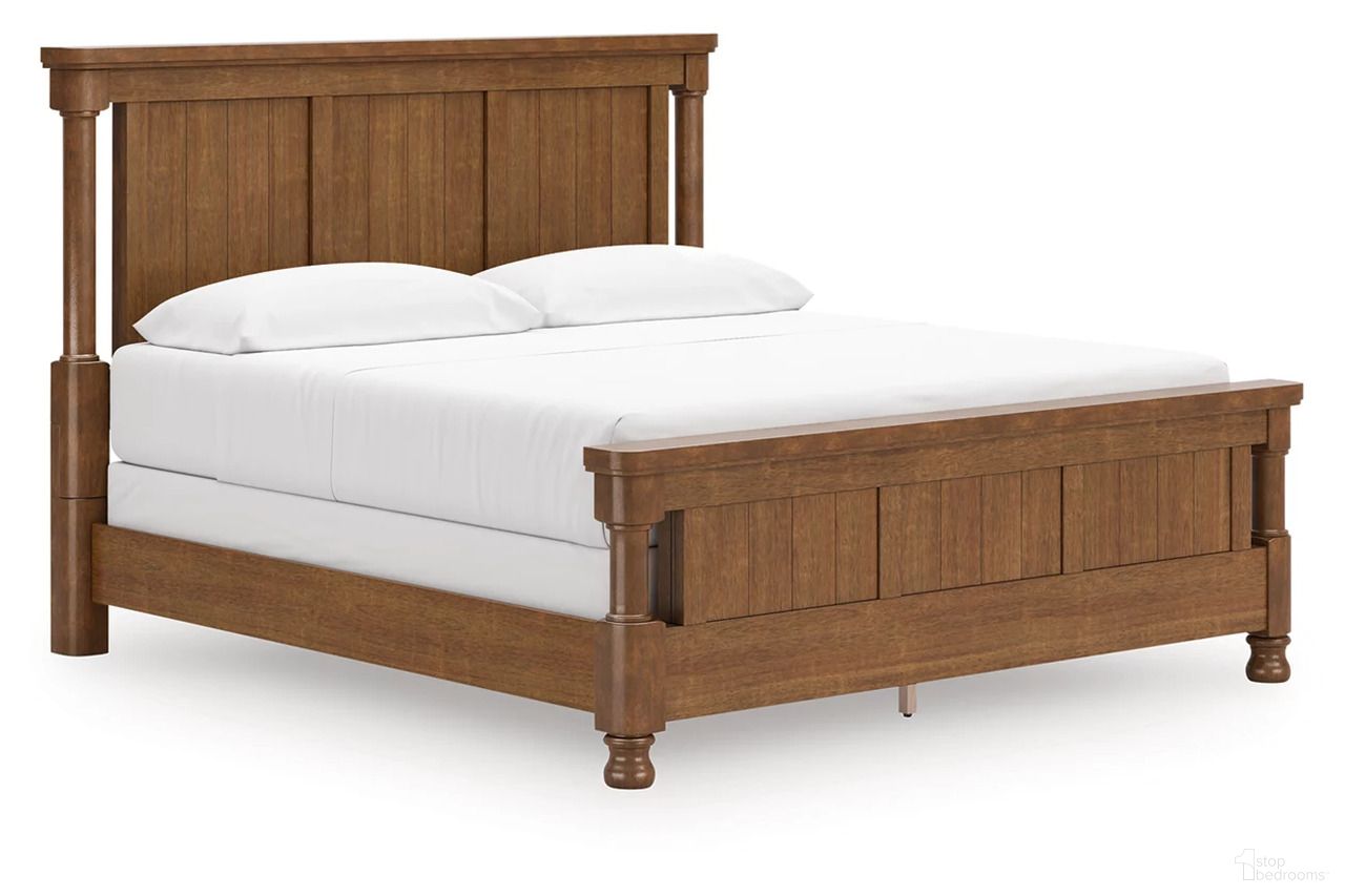 The appearance of Greddinton California King Poster Bed In Brown designed by Signature Design by Ashley in the traditional interior design. This brown piece of furniture was selected by 1StopBedrooms from Greddinton Collection to add a touch of cosiness and style into your home. Sku: NCB824-56;NCB824-58;NCB824-94. Bed Type: Poster Bed. Bed Size: California King.