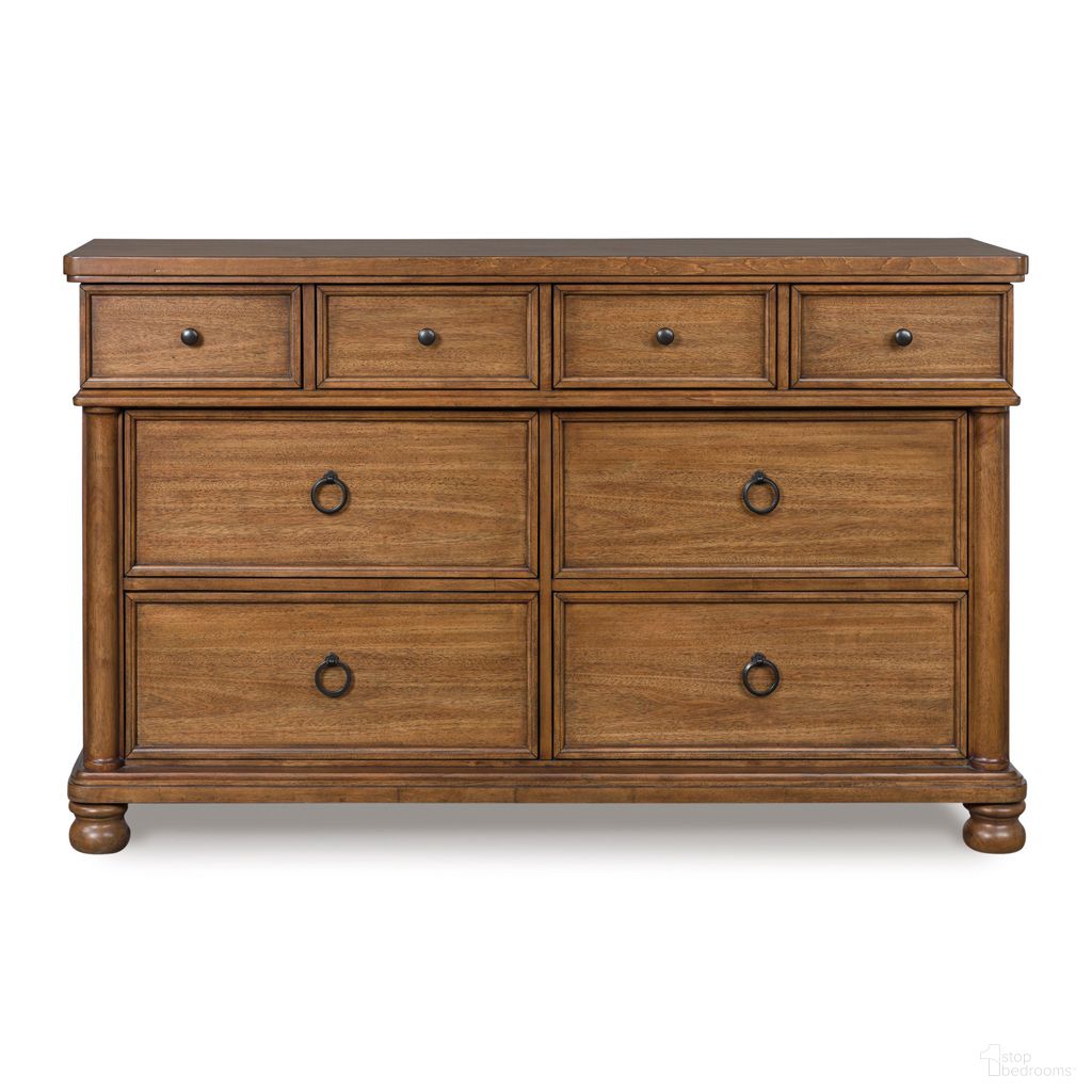 The appearance of Greddinton Dresser In Brown designed by Signature Design by Ashley in the traditional interior design. This brown piece of furniture  was selected by 1StopBedrooms from Greddinton Collection to add a touch of cosiness and style into your home. Sku: NCB824-31. Material: Wood.