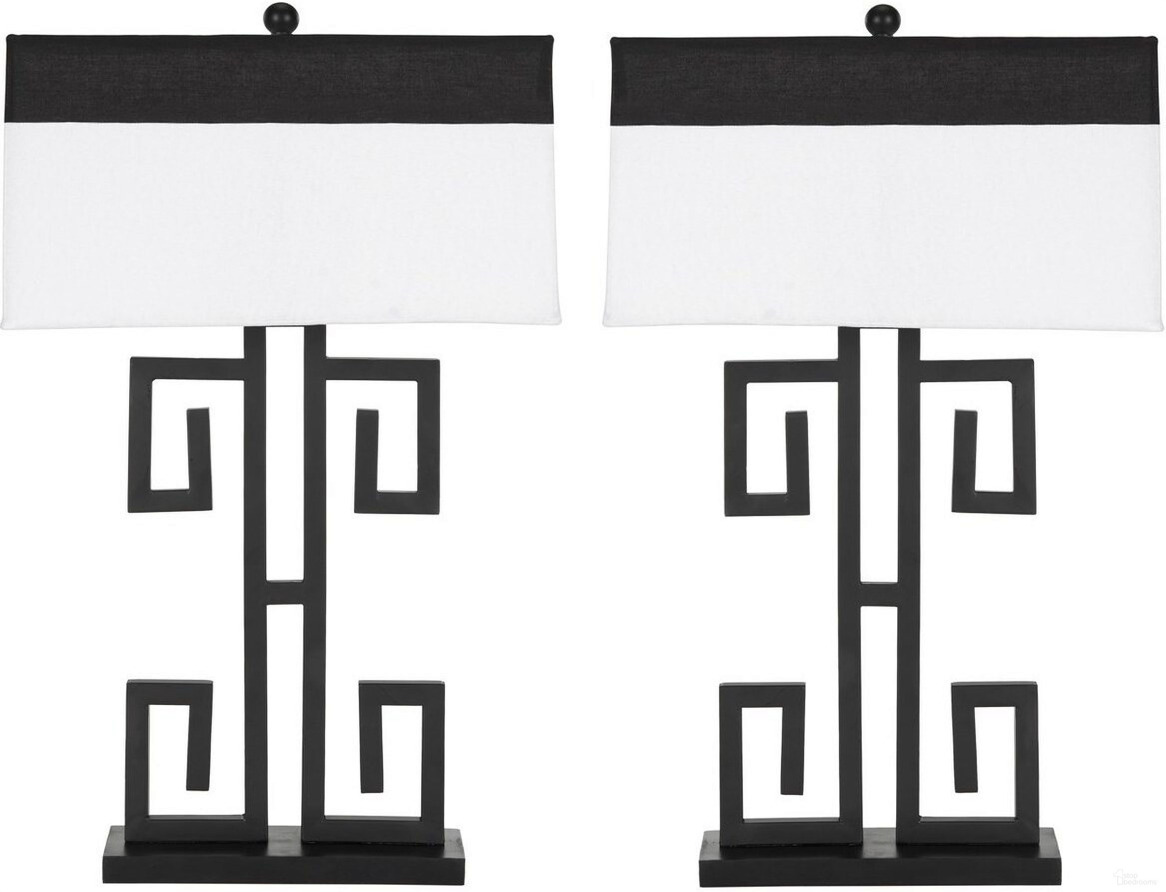 The appearance of Greek 28-Inch H Key Table Lamp designed by Safavieh in the modern / contemporary interior design. This black piece of furniture  was selected by 1StopBedrooms from Safavieh LIT Collection to add a touch of cosiness and style into your home. Sku: LIT4071A-SET2. Material: Iron.