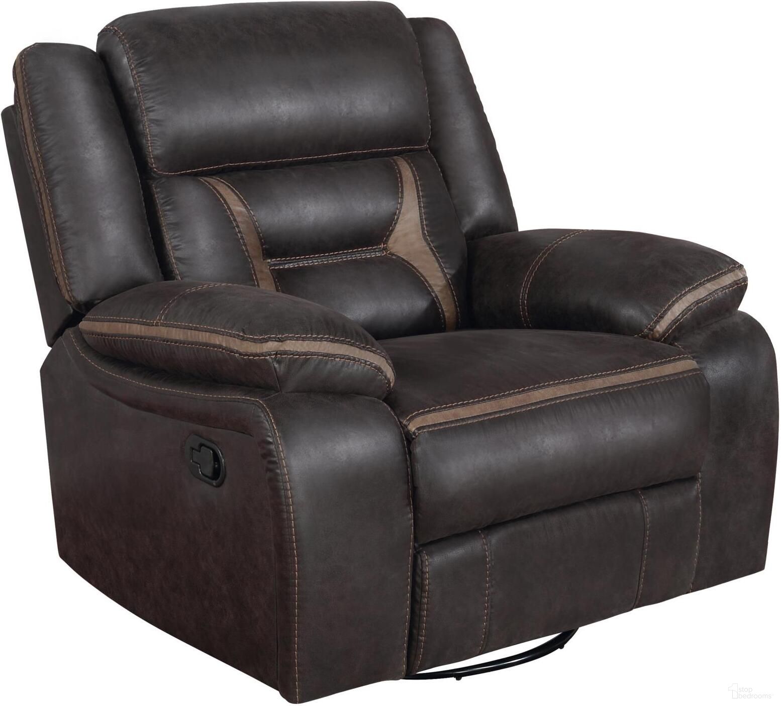 Greer Transitional Upholstered Tufted Back Glider Recliner