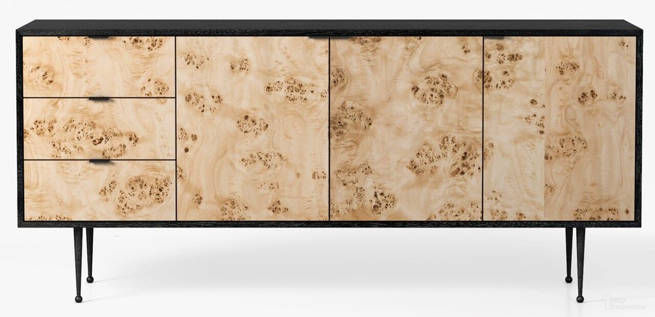 The appearance of Gregory Burl Buffet In Light Burl designed by Co. House Designs in the rustic / southwestern interior design. This light burl piece of furniture  was selected by 1StopBedrooms from Gregory Collection to add a touch of cosiness and style into your home. Sku: CH-1002614-IN02-FN-ST-BF-LB-OS. Material: Burl Veneer.