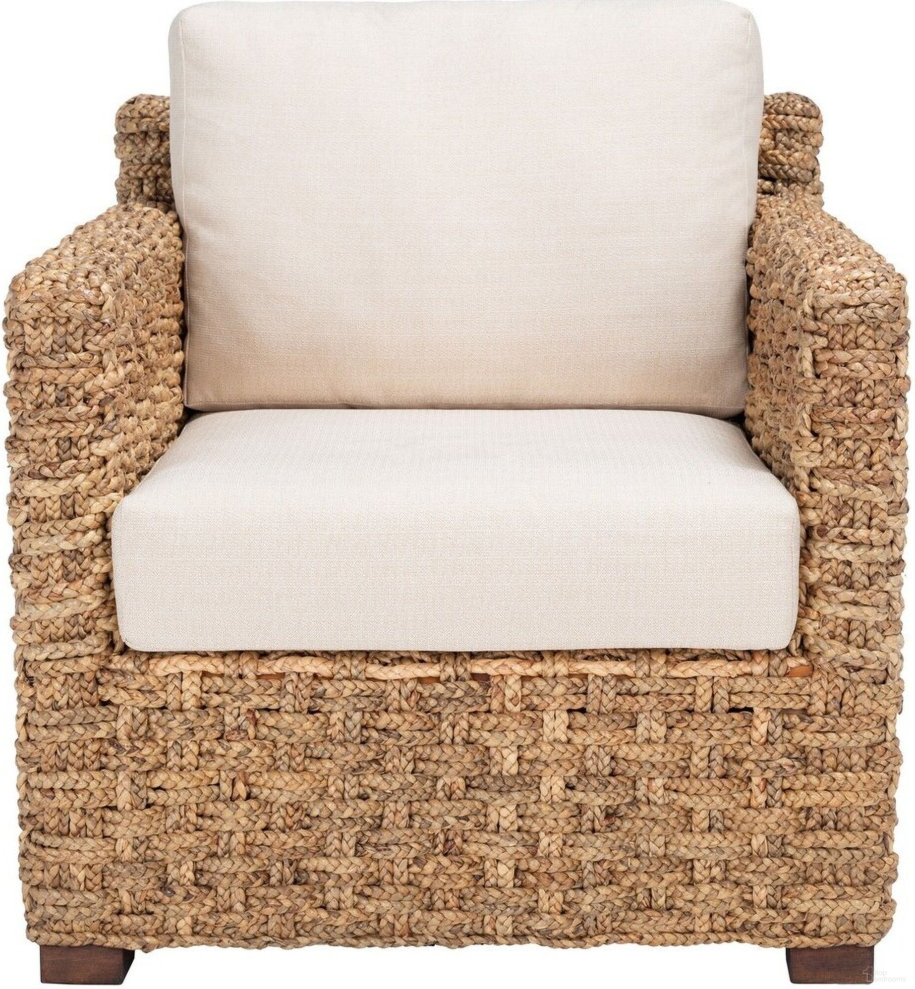 The appearance of Gregory Water Hyacinth Chair In Natural And Beige designed by Safavieh Couture in the modern / contemporary interior design. This natural and beige piece of furniture  was selected by 1StopBedrooms from Gregory Collection to add a touch of cosiness and style into your home. Sku: CWK2001A. Material: Wood.