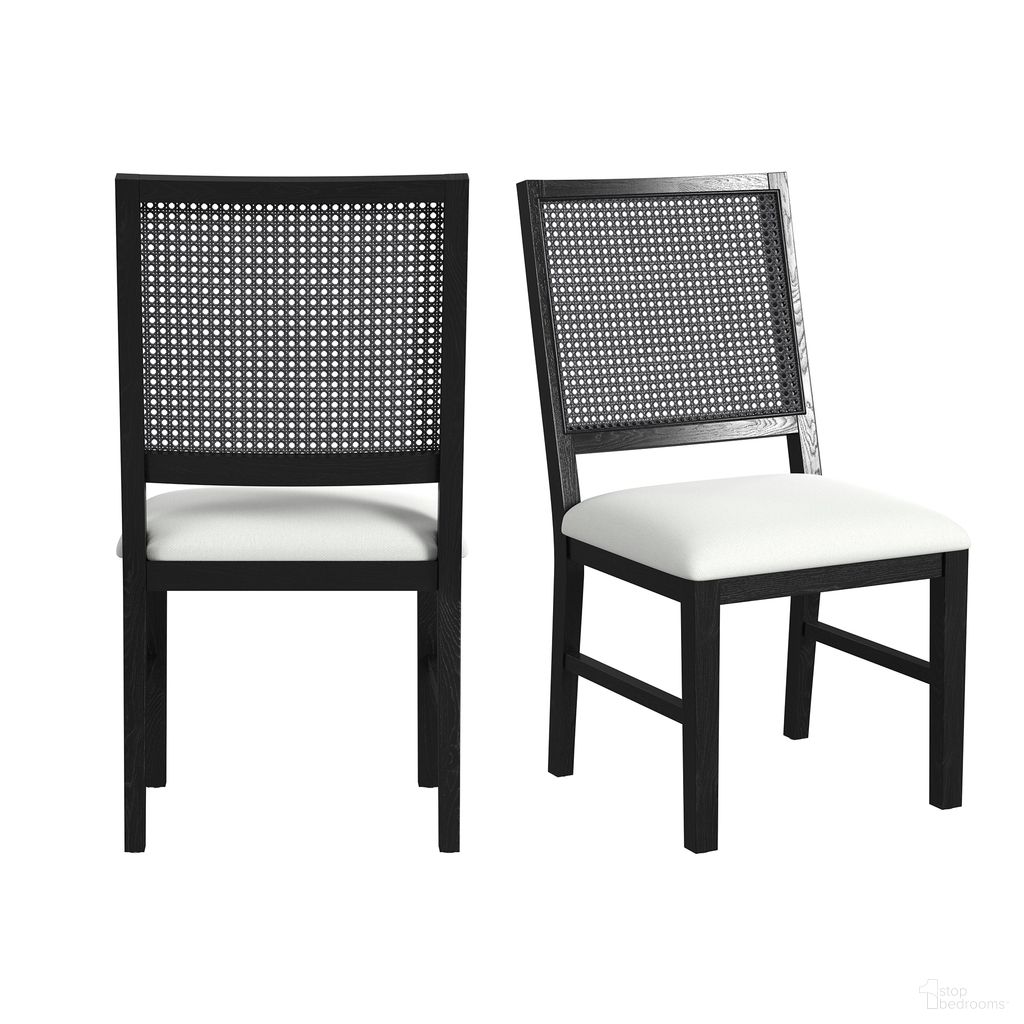 The appearance of Grenada Dining Chair with Fabric Set of 2 In Black and White designed by Picket House in the transitional interior design. This black/white piece of furniture was selected by 1StopBedrooms from Grenada Collection to add a touch of cosiness and style into your home. Sku: D-16730-8-SC. Material: Wood. Chair Type: Side Chair.