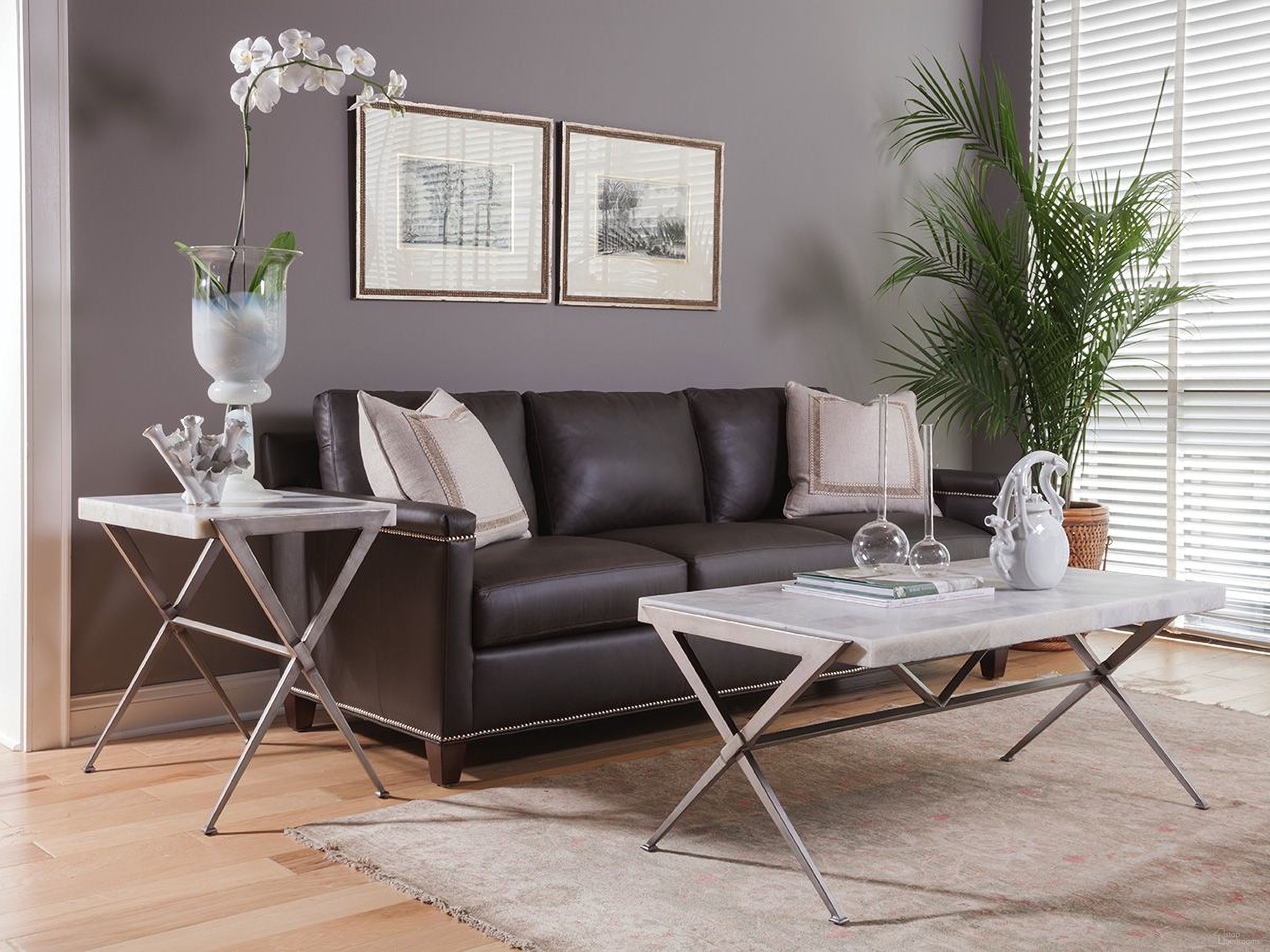 The appearance of Greta Rectangular Occasional Table Set designed by Artistica Home in the industrial interior design. This gray piece of furniture was selected by 1StopBedrooms from Greta Collection to add a touch of cosiness and style into your home. Sku: 2080-945;01-2080-950. Material: Stone.
