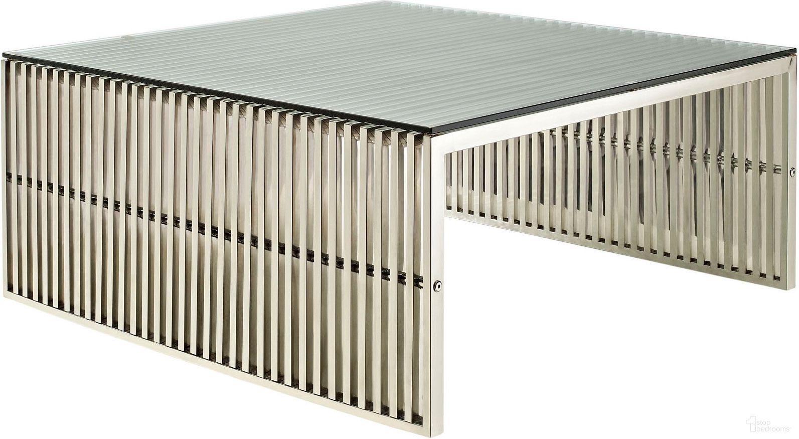 The appearance of Gridiron Silver Coffee Table designed by Modway in the modern / contemporary interior design. This silver piece of furniture was selected by 1StopBedrooms from Gridiron Collection to add a touch of cosiness and style into your home. Sku: EEI-284-SLV-1;EEI-284-SLV-2. Material: Stainless Steel.
