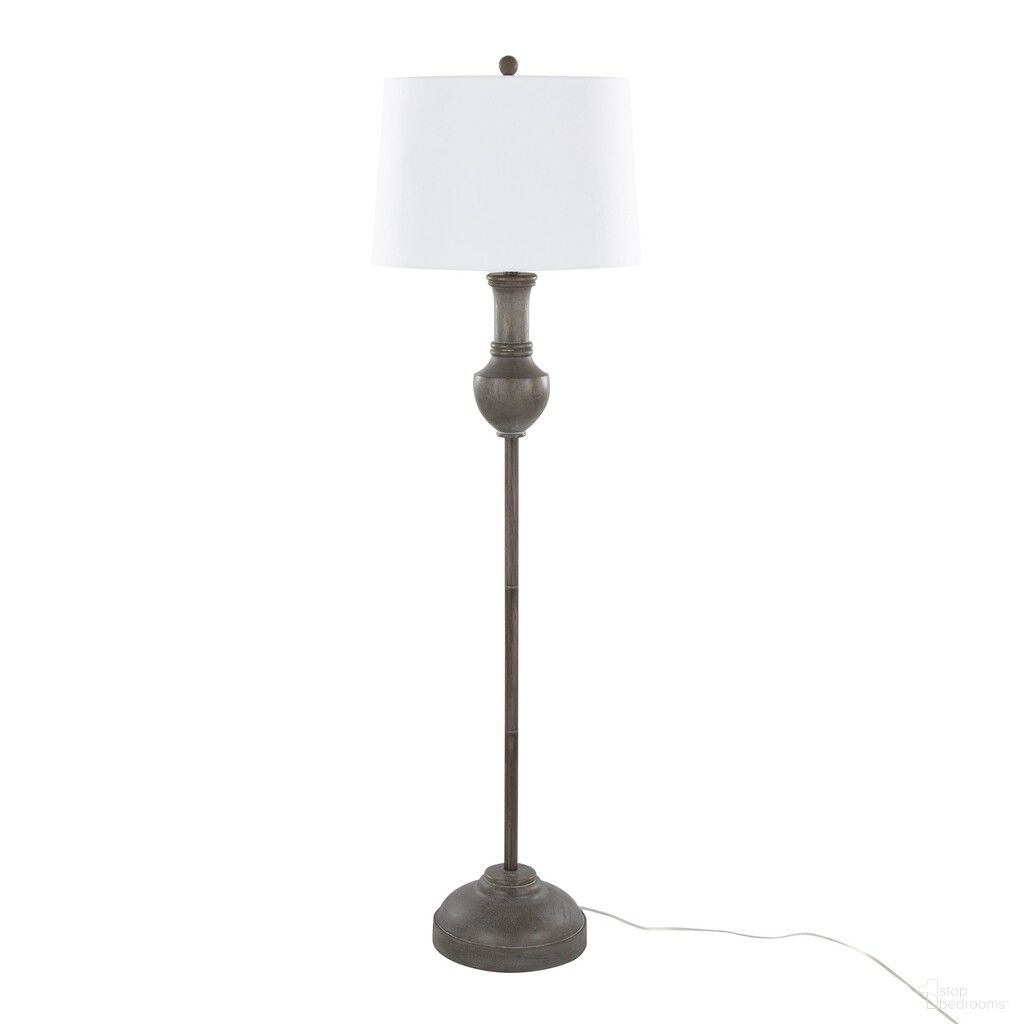 Griffin 61 Inch Polyresin Floor Lamp In White