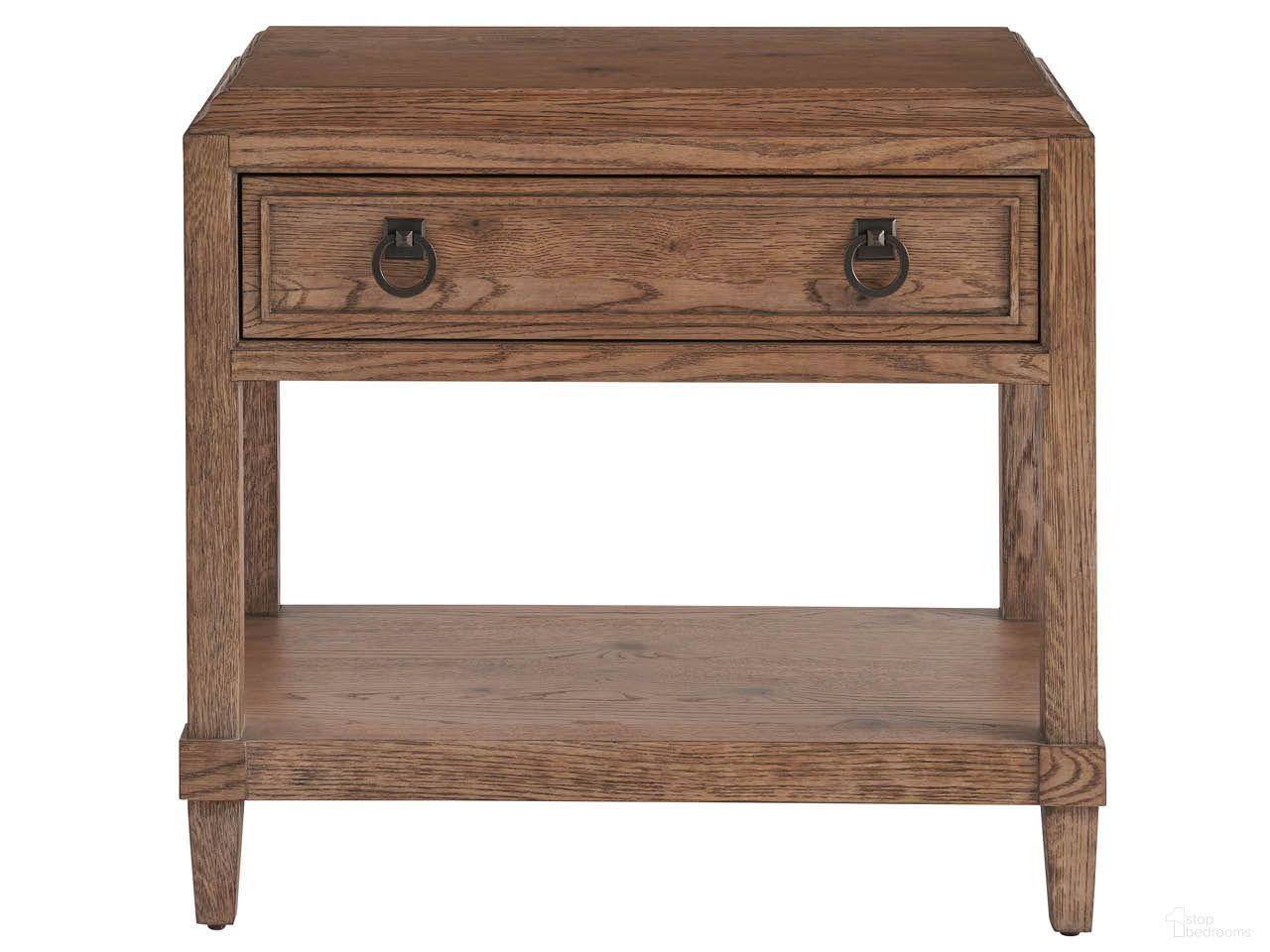 The appearance of Griffith Park Drawer Nightstand In Sienna designed by Universal in the modern / contemporary interior design. This sienna piece of furniture  was selected by 1StopBedrooms from Griffith Park Collection to add a touch of cosiness and style into your home. Sku: U400350. Material: Wood.