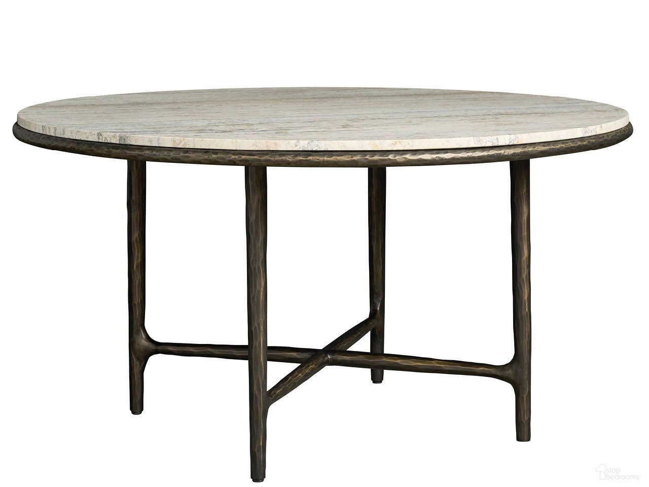 The appearance of Griffith Park Round Dining Table In White designed by Universal in the modern / contemporary interior design. This white piece of furniture was selected by 1StopBedrooms from Griffith Park Collection to add a touch of cosiness and style into your home. Sku: U400656. Table Base Style: Trestle. Table Top Shape: Round. Material: Wood. Size: 57".