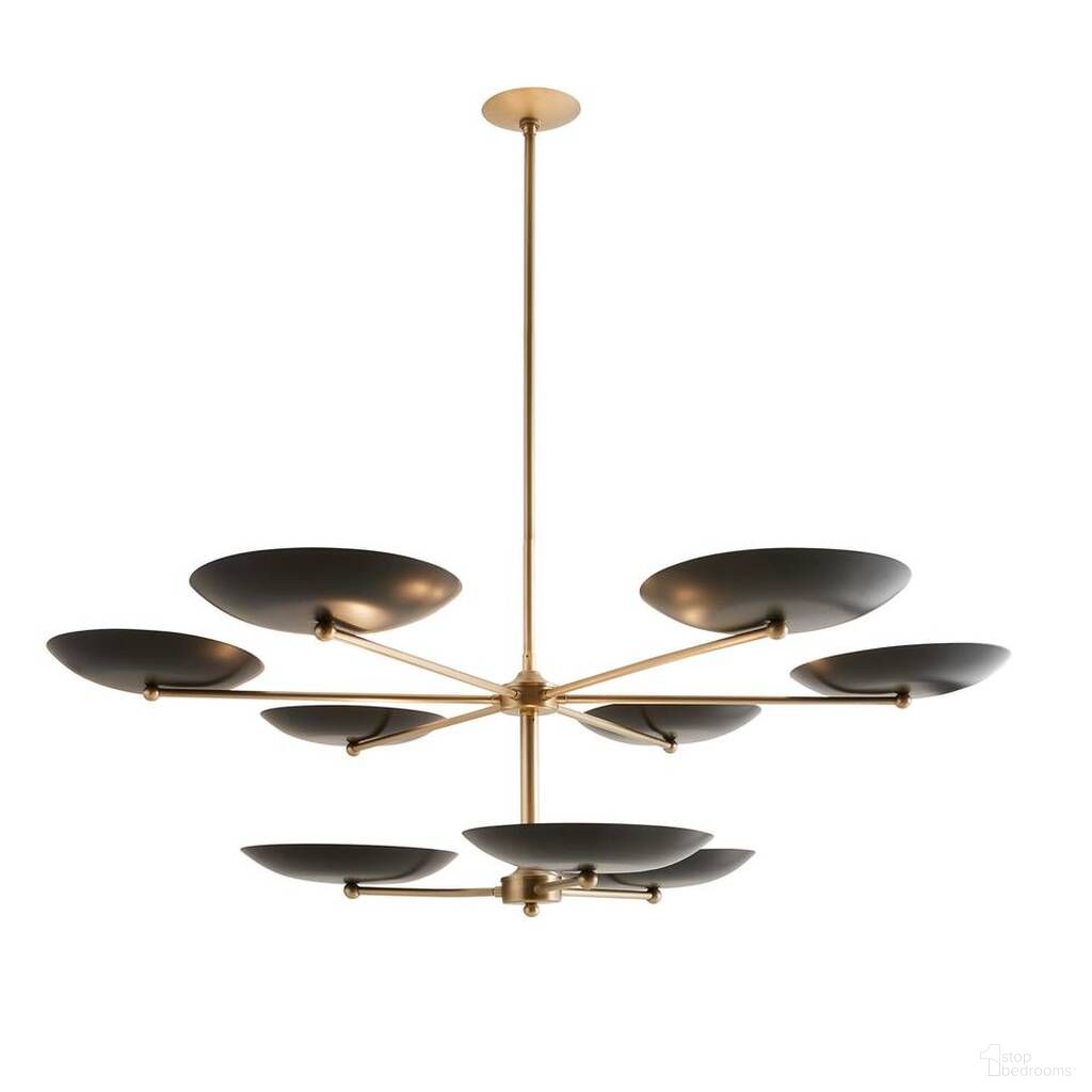 The appearance of Griffith Two Tiered Chandelier In Bronze designed by Arteriors in the modern / contemporary interior design. This bronze piece of furniture was selected by 1StopBedrooms from Griffith Collection to add a touch of cosiness and style into your home. Sku: DLC20. Material: Steel.