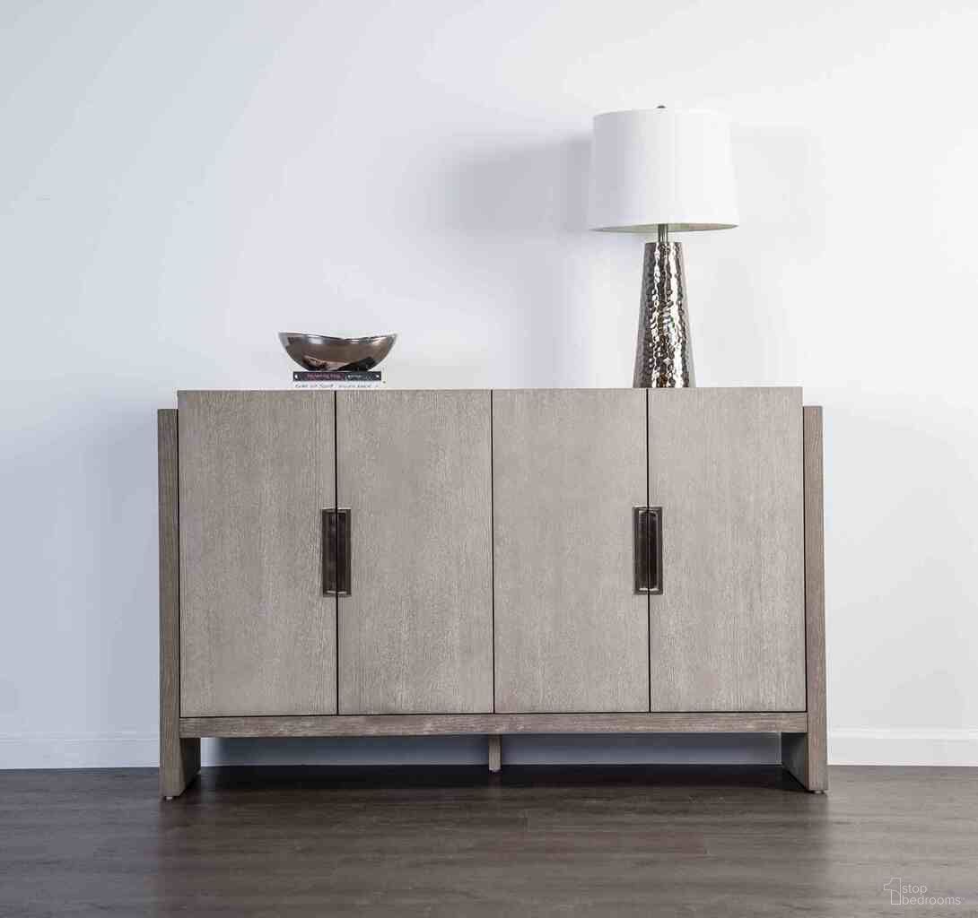 The appearance of Gristalt Server In Gray designed by Furniture of America in the transitional interior design. This gray piece of furniture was selected by 1StopBedrooms from Gristalt Collection to add a touch of cosiness and style into your home. Sku: FM3597GY-SV. Material: Solid Wood.