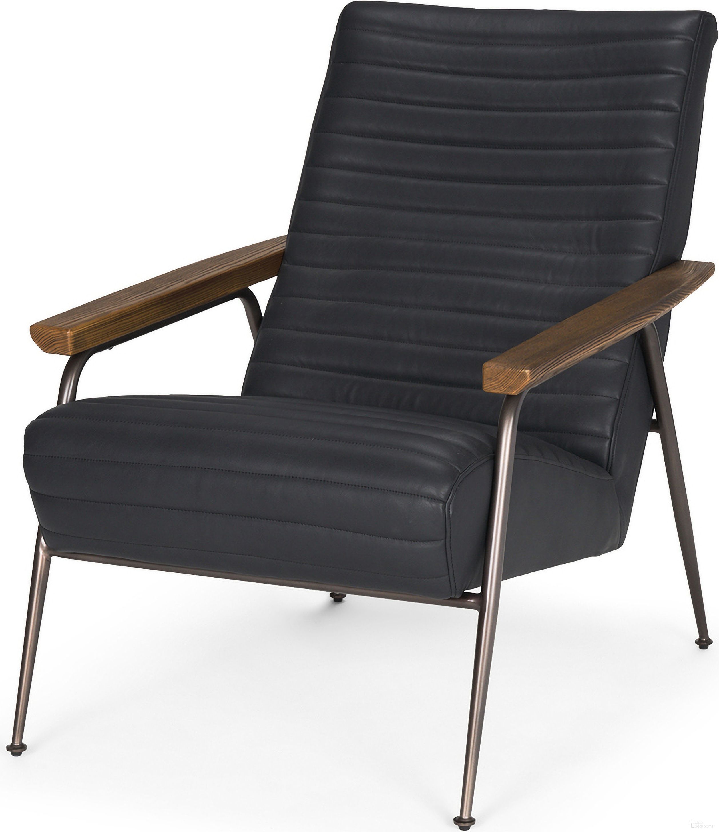 The appearance of Grosjean Accent Chair In Black designed by Mercana in the modern / contemporary interior design. This black piece of furniture was selected by 1StopBedrooms from Grosjean Collection to add a touch of cosiness and style into your home. Sku: 70681. Material: Metal.
