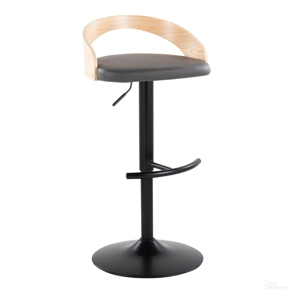 The appearance of Grotto Adjustable Barstool In Natural and Grey designed by Lumisource in the modern / contemporary interior design. This natural and grey piece of furniture was selected by 1StopBedrooms from Grotto Collection to add a touch of cosiness and style into your home. Sku: BS-GROTTOPU-RT1 BKNAGY1. Material: Bentwood.