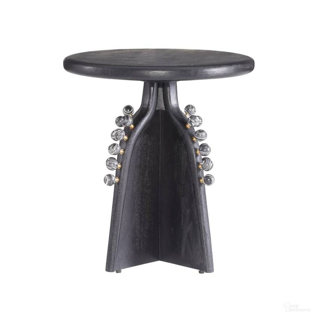 The appearance of Guillermo Accent Table In Ebony designed by Arteriors in the modern / contemporary interior design. This ebony piece of furniture  was selected by 1StopBedrooms from Guillermo Collection to add a touch of cosiness and style into your home. Sku: FEI27. Material: Wood.