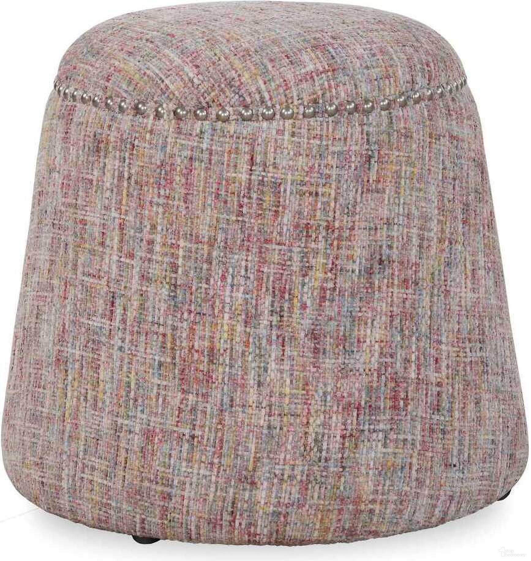 The appearance of Gumdrop Confetti Chenille Ottoman In Pink designed by Uttermost in the modern / contemporary interior design. This pink piece of furniture was selected by 1StopBedrooms from Gumdrop Collection to add a touch of cosiness and style into your home. Sku: 23834. Material: Plywood.